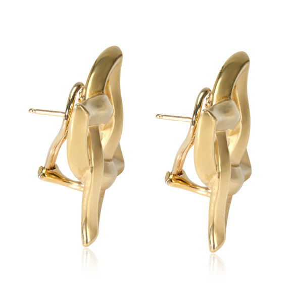 Angela Cummings Celtic Knot Earrings in 18K Yellow Gold - Picture 3 of 3